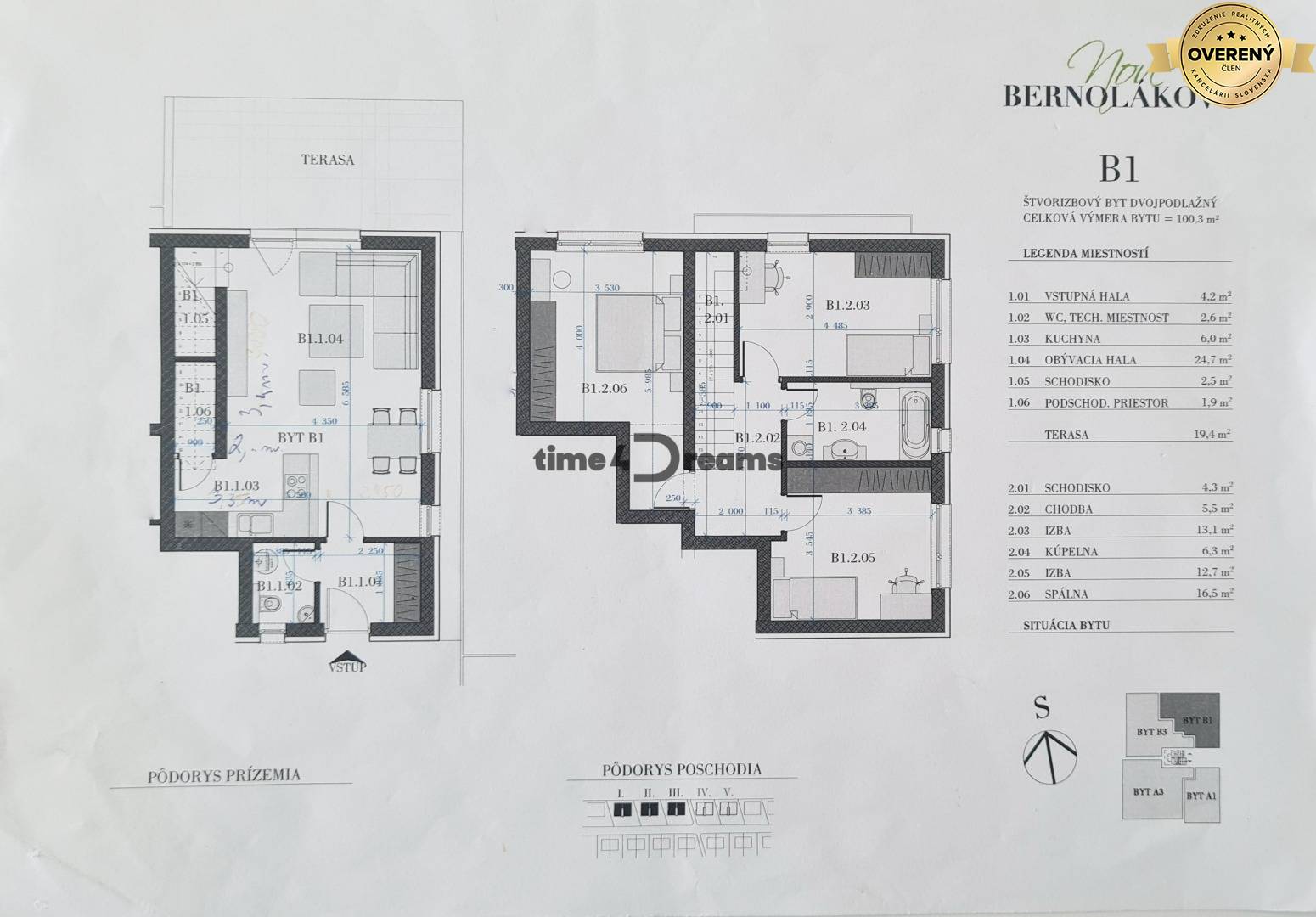 REZERVOVANE 4 izbový byt so záhradou Bernolákovo