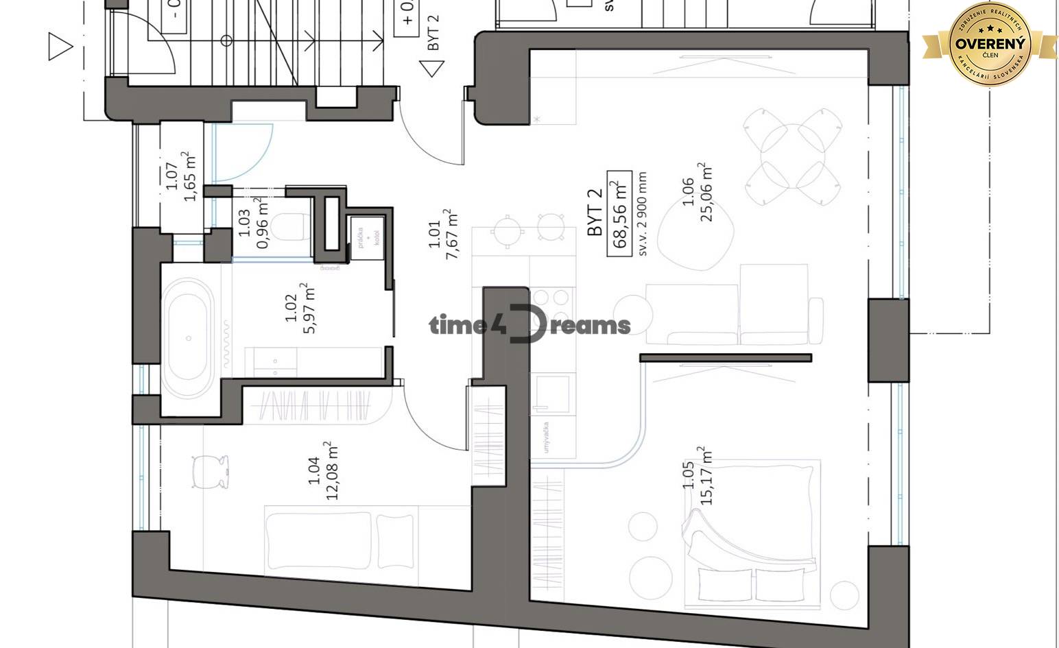 NA PREDAJ štýlový byt v centre Nitry